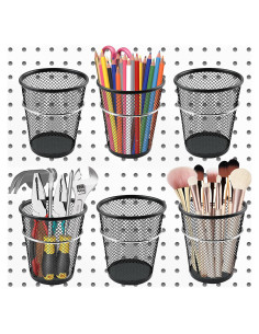 Organizador de Tazas para Tablero Perforado Milkary 6 Ganchos