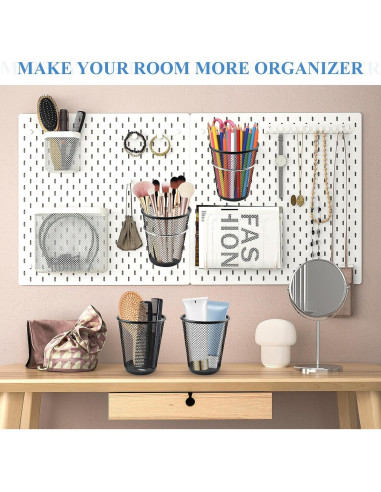 Organizador de Tazas para Tablero Perforado Milkary 6 Ganchos