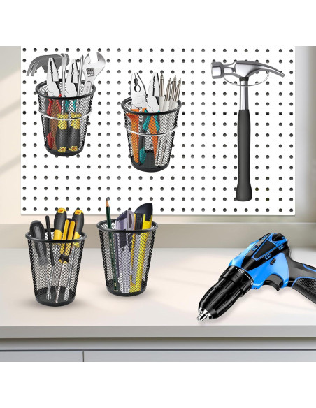 Organizador de Tazas para Tablero Perforado Milkary 6 Ganchos