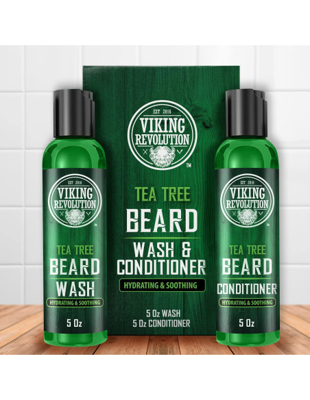 Juego de Lavado y Acondicionador de Barba Viking Revolution 141g