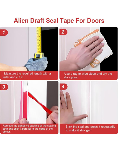 Cinta de Sellado para Puerta BADAO TPE 11m Transparente Cinta de Sellado para Puerta BADAO TPE 11m Transparente