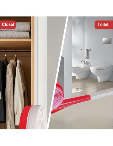 Cinta de Sellado para Puerta BADAO TPE 11m Transparente