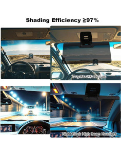 Extensor de Visera Solar LOMDC Z101 Anti-UV Polarizado 33x14.5cm 2