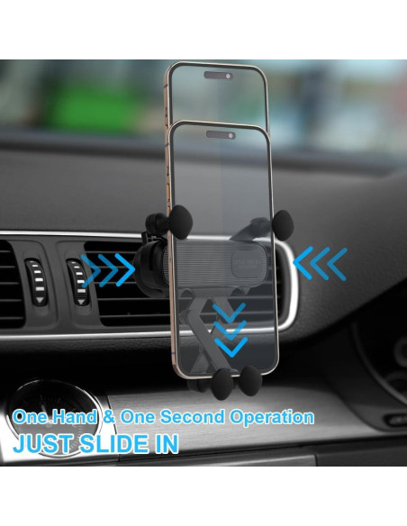 Soporte para teléfono de coche Ouuze Q1-3555195, negro Soporte para teléfono de coche Ouuze Q1-3555195, negro