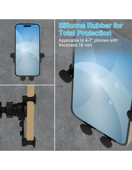 Soporte para teléfono de coche Ouuze Q1-3555195, negro Soporte para teléfono de coche Ouuze Q1-3555195, negro