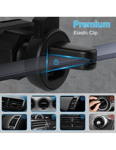 Soporte para teléfono de coche Ouuze Q1-3555195, negro