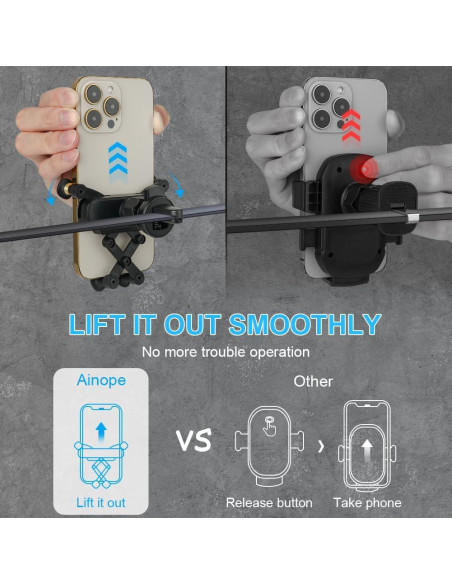 Soporte para teléfono de coche Ouuze Q1-3555195, negro Soporte para teléfono de coche Ouuze Q1-3555195, negro