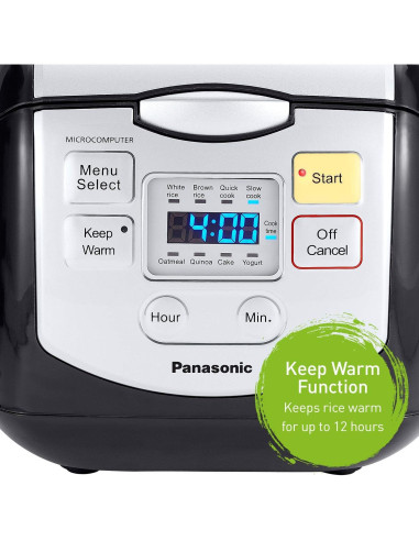 Olla Arrocera Panasonic SR-ZC075K 4 Tazas Anti-Adherente