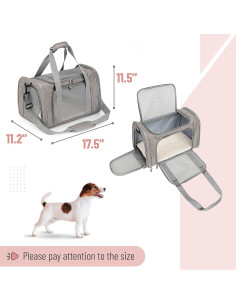 Transportín para mascotas Mr. Pen 44x28x29 cm Gris 2