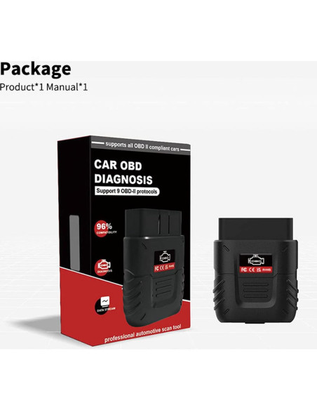 Escáner OBD2 Bluetooth SinoTrack V019 Diagnóstico Automotriz