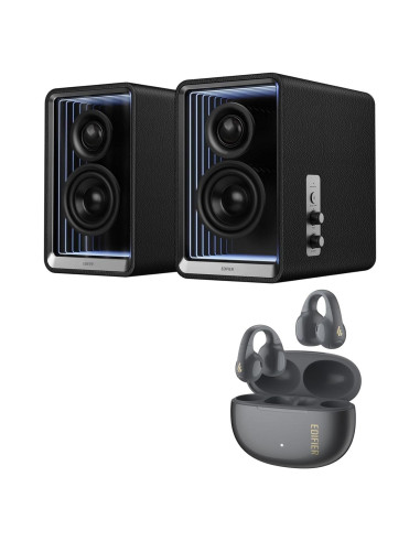 Paquete Edifier QR65 + R1: Altavoces y Auriculares Inalámbricos
