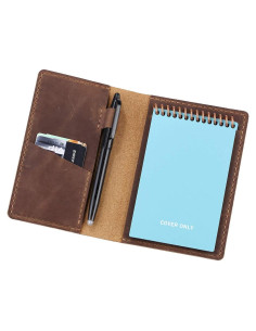 Cubierta de Diario de Cuero Robrasim Mini 8.9x14 cm Marrón