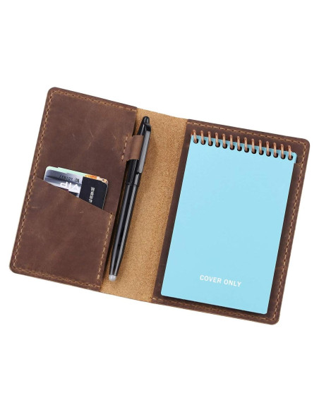 Cubierta de Diario de Cuero Robrasim Mini 8.9x14 cm Marrón