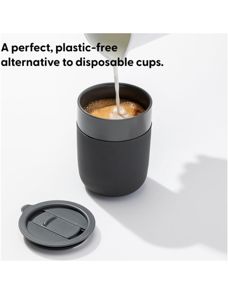 Taza Cerámica W&P Porter 12 Onzas Terrazzo Crema Reutilizable