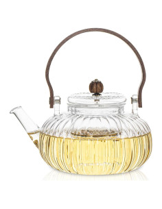 Tetera de Vidrio INSETLAN 1000ml con Infusor y Tapa