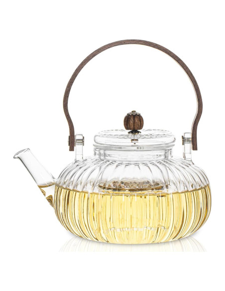 Tetera de Vidrio INSETLAN 1000ml con Infusor y Tapa