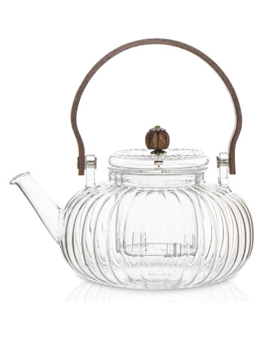 Tetera de Vidrio INSETLAN 1000ml con Infusor y Tapa