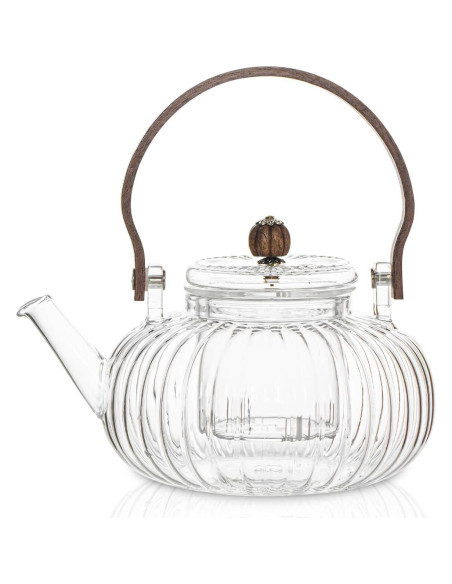 Tetera de Vidrio INSETLAN 1000ml con Infusor y Tapa