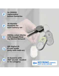 Localizador Bluetooth Rolling Square AirNotch Pro - Blanco 2