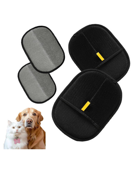 Guantes Removedores de Pelo de Mascota Rorodog - 2 Paquetes
