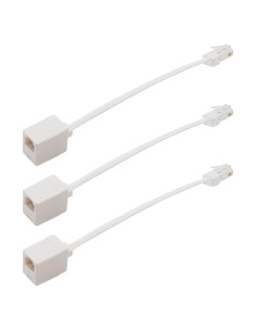 Adaptador Convertidor RJ45 a RJ11 3 Piezas Dahszhi