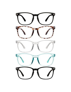 Gafas de lectura CHEERS DEVICES 5 pares 1.0x luz azul