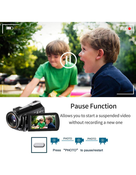 Cámara de video 4K ORDRO HDR-AC3+IR con visión nocturna Cámara de video 4K ORDRO HDR-AC3+IR con visión nocturna