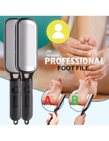 Lima para Pies Antonki 2 en 1 Doble Cara Exfoliante