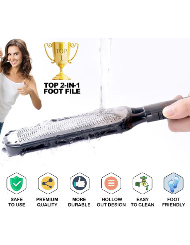 Lima para Pies Antonki 2 en 1 Doble Cara Exfoliante