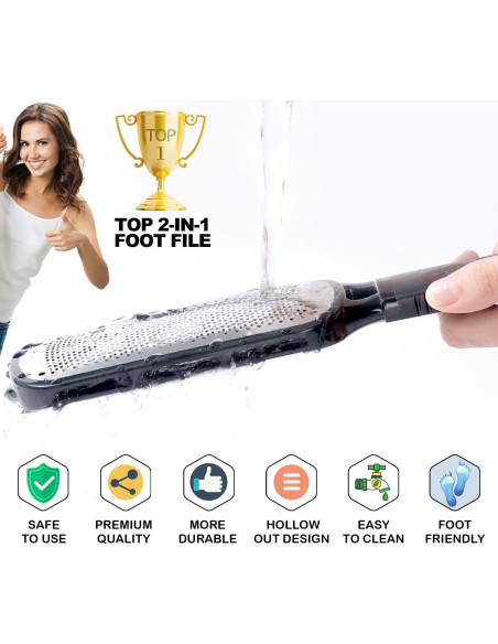 Lima para Pies Antonki 2 en 1 Doble Cara Exfoliante