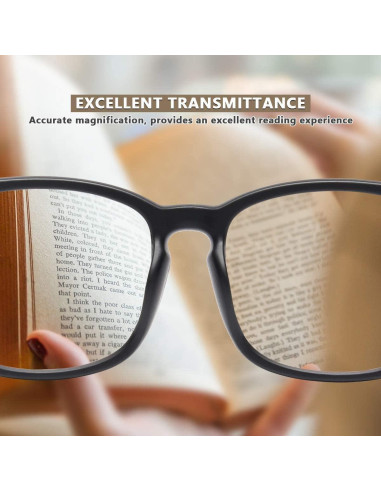 Gafas de lectura CHEERS DEVICES 5 pares 1.0x luz azul