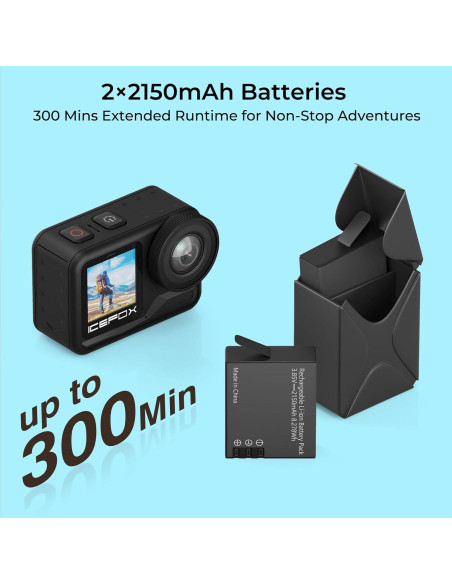 Cámara de acción Icefox i7 4K 60FPS 30MP con estuche Cámara de acción Icefox i7 4K 60FPS 30MP con estuche