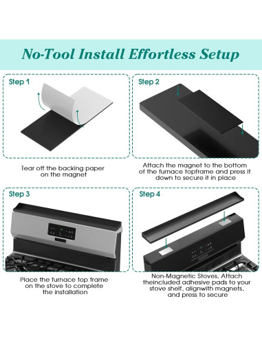 Estante Magnético de Cocina Foeacry 76x9.2x3.5cm Acero Inoxidable