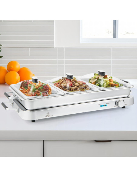 Calentador Eléctrico Buffet ARLIME 450W 8QT Acero Inoxidable