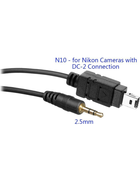 Cable Remoto Off-Camera PHOLSY N10 para Nikon - 130 cm