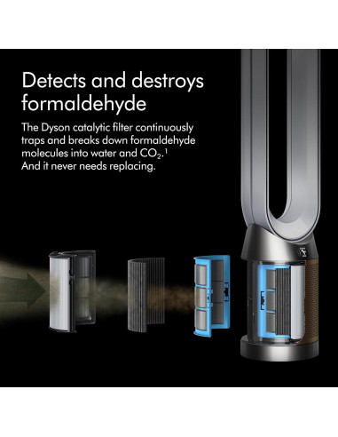 Purificador de Aire Dyson TP09 Cool Formaldehyde - Blanco/Dorado