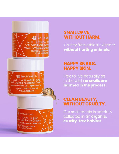 Crema Hidratante SeoulCeuticals 97.5% Mucina de Caracol 56.7g