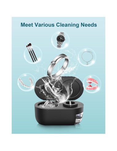 Limpiador Ultrasónico de Joyas Pixosn 200ml Acero Inoxidable