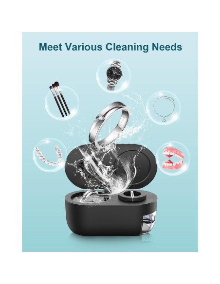 Limpiador Ultrasónico de Joyas Pixosn 200ml Acero Inoxidable