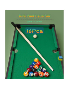 Set de 16 Mini Bolas de Billar Luqeeg 32 mm para Entrenamiento 2