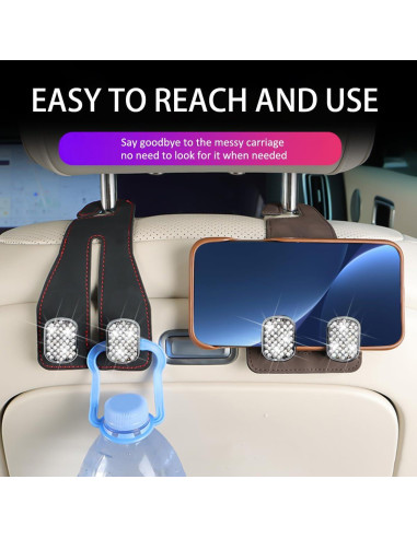 Gancho para Reposacabezas Zpana - 2 Pcs Marrón, Universal