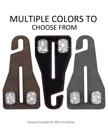 Gancho para Reposacabezas Zpana - 2 Pcs Marrón, Universal