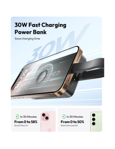 Cargador Portátil ROMOSS 10000mAh Magnético 30W USB-C 2