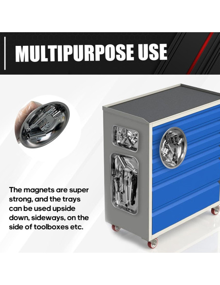 C&T Set de Bandejas Magnéticas de Acero Inoxidable 3 Piezas