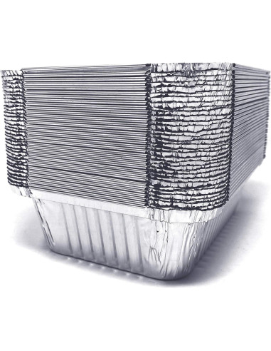 Paquete de 20 Bandejas de Goteo Aluminio Fig & Leaf 15.24x12.7cm