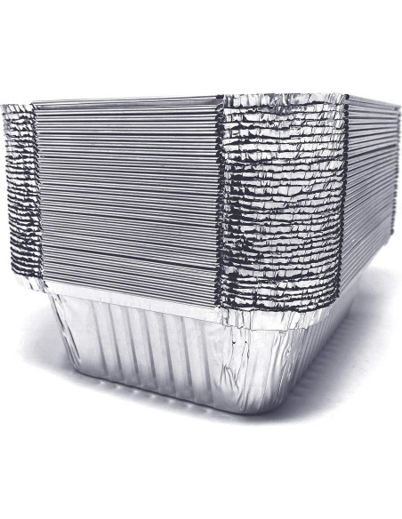 Paquete de 20 Bandejas de Goteo Aluminio Fig & Leaf 15.24x12.7cm Paquete de 20 Bandejas de Goteo Aluminio Fig & Leaf 15.24x12.7cm