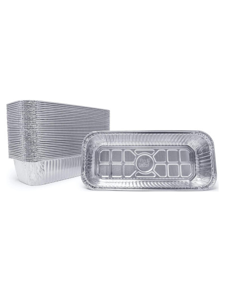 Paquete de 35 Bandejas de Goteo Aluminio Fig & Leaf 27.94x12.7cm