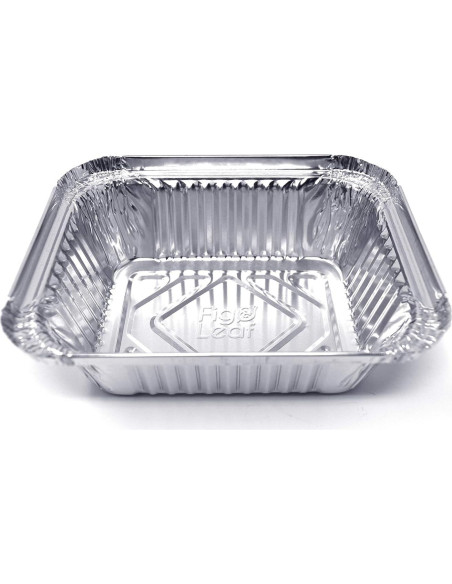 Paquete de 20 Bandejas de Goteo Aluminio Fig & Leaf 15.24x12.7cm Paquete de 20 Bandejas de Goteo Aluminio Fig & Leaf 15.24x12.7cm