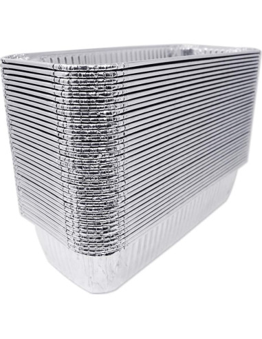 Paquete de 35 Bandejas de Goteo Aluminio Fig & Leaf 27.94x12.7cm