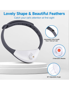 Juguete Interactivo para Gatos Havit Collar LED Recargable 2